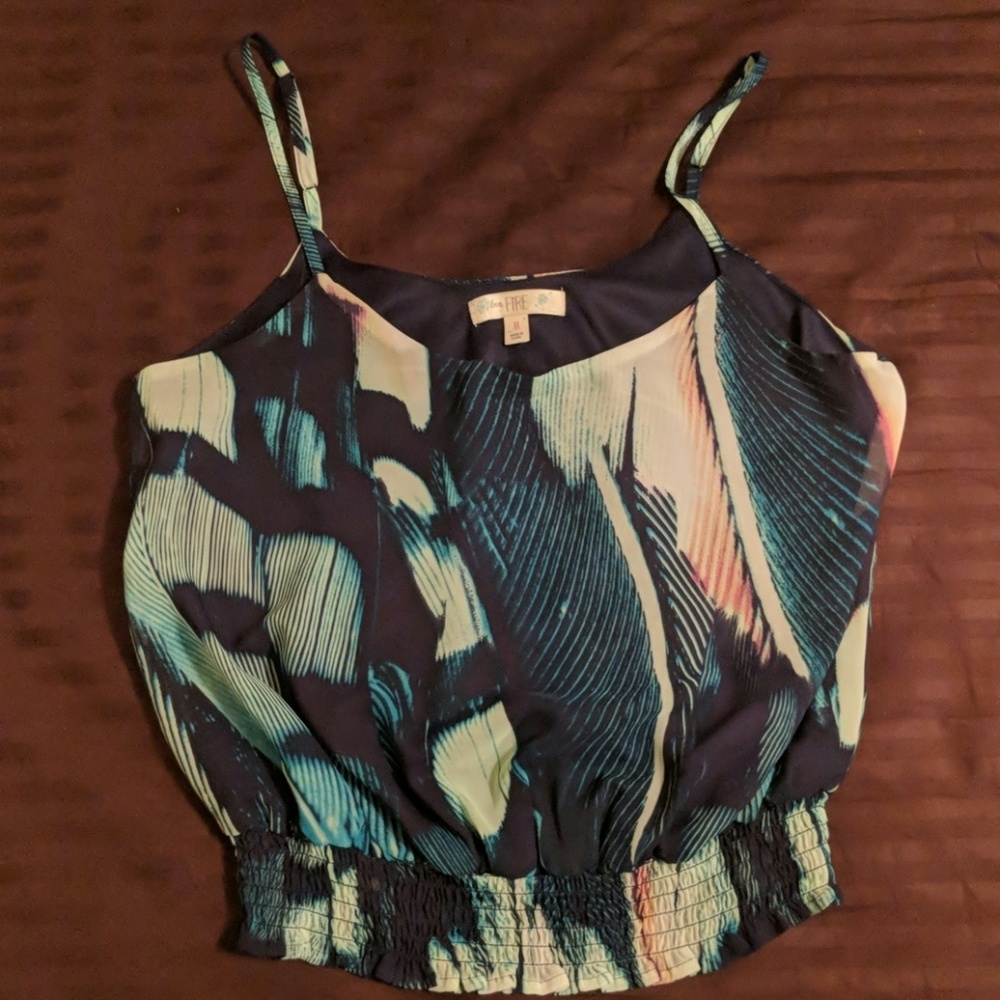 Peacock Crop top